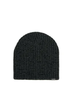 Cropp Czapki*Czapka beanie z drobnym nadrukiem czarny