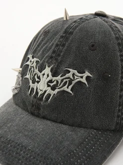 Cropp Czapki*Czapka z daszkiem z ćwiekami szary