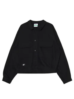 Cropp Kurtki, Płaszcze|Denim*Czarna bawełniana kurtka katanka czarny