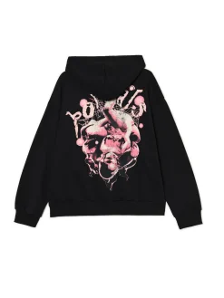 Cropp Bluzy*Czarna bluza hoodie Melanie Martinez czarny