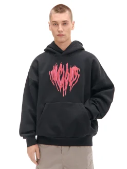 Cropp Bluzy|Unisex*Czarna bluza z efektownym nadrukiem UNISEX czarny