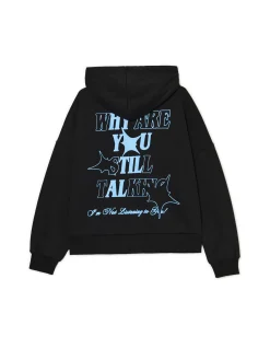 Cropp Bluzy*Czarna bluza z napisami czarny