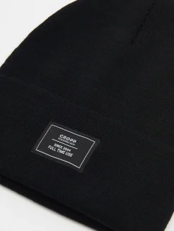 Cropp Czapki*Czarna czapka beanie czarny