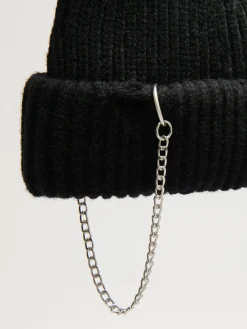 Cropp Czapki*Czarna czapka docker z dzianiny czarny