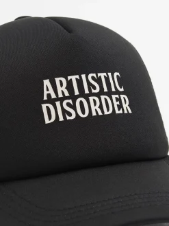 Cropp Czapki*Czarna czapka trucker czarny