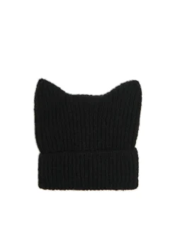Cropp Czapki*Czarna czapka z kocimi uszkami czarny