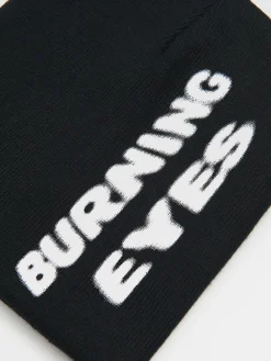 Cropp Czapki*Czarna czapka z napisem czarny