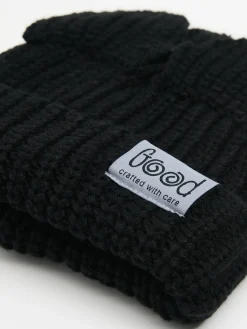 Cropp Czapki*Czarna czapka z uszami czarny