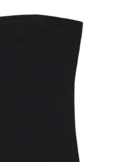 Cropp Sukienki, Kombinezony*Czarna gładka sukienka midi czarny