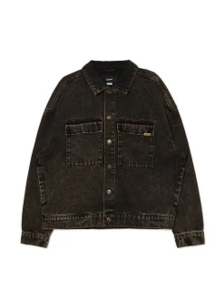 Cropp Kurtki, Płaszcze|Denim*Czarna jeansowa kurtka czarny