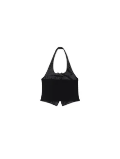 Cropp Koszule, Bluzki*Czarna kamizelka bez rękawów czarny