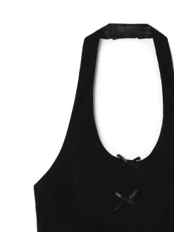 Cropp Koszule, Bluzki*Czarna kamizelka bez rękawów czarny