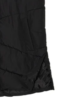 Cropp Kurtki, Płaszcze*Czarna kamizelka puffer z kapturem czarny