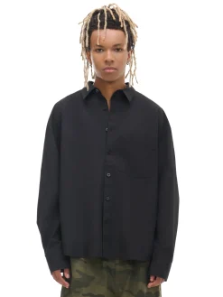 Cropp Koszule*Czarna koszula z haftem czarny