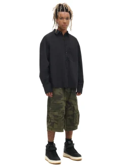 Cropp Koszule*Czarna koszula z haftem czarny