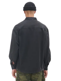 Cropp Denim|Koszule*Czarna koszula z kieszeniami czarny