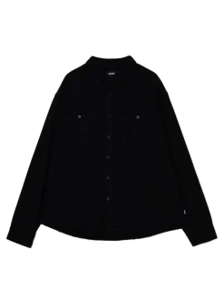 Cropp Koszule*Czarna koszula z postrzępieniami czarny