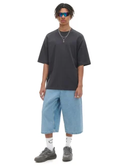 Cropp Koszulki*Czarna koszulka basic szary