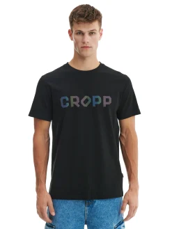 Cropp Koszulki*Czarna koszulka czarny