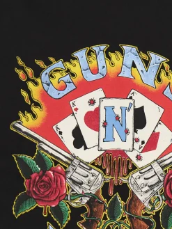 Cropp Koszulki*Czarna koszulka Guns N' Roses czarny