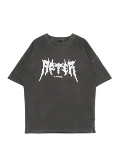 Cropp Koszulki*Czarna koszulka z efektem sprania czarny