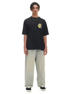 Cropp Koszulki*Czarna koszulka z motywem SpongeBoba czarny