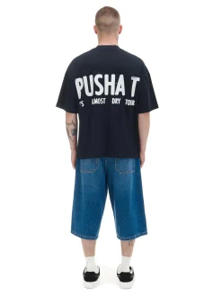 Cropp Koszulki*Czarna koszulka z nadrukiem Pusha T. czarny