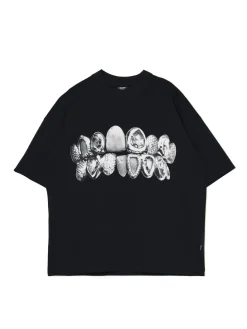 Cropp Koszulki*Czarna koszulka z nadrukiem Pusha T. czarny