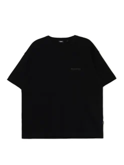 Cropp Koszulki*Czarna koszulka z napisami czarny