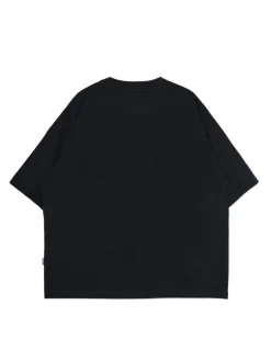 Cropp Koszulki*Czarna koszulka z printem czarny