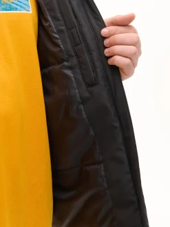 Cropp Kurtki, Płaszcze*Czarna kurtka basic z kapturem czarny