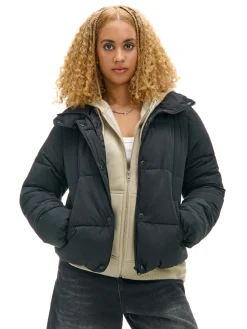 Cropp Kurtki, Płaszcze*Czarna kurtka puffer czarny