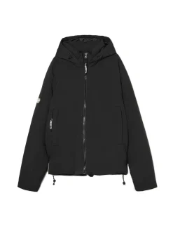 Cropp Kurtki Zimowe|Kurtki, Płaszcze*Czarna kurtka puffer z kapturem czarny