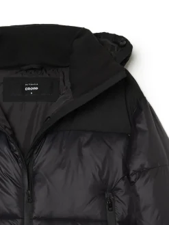 Cropp Kurtki, Płaszcze*Czarna kurtka puffer z kapturem czarny