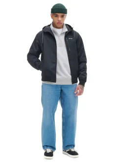 Cropp Kurtki, Płaszcze*Czarna kurtka z kapturem czarny