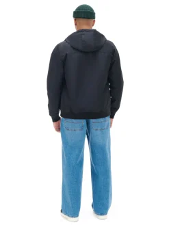 Cropp Kurtki, Płaszcze*Czarna kurtka z kapturem czarny