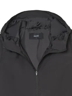Cropp Kurtki, Płaszcze*Czarna kurtka z regulowanym kapturem czarny
