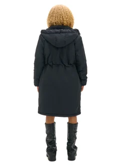 Cropp Kurtki, Płaszcze|Kożuszki, Futerka*Czarna parka z kapturem czarny