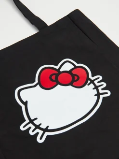 Cropp Torby, Plecaki*Czarna płócienna torba Hello Kitty czarny