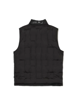 Cropp Kurtki, Płaszcze*Czarna pikowana kamizelka ze stójką czarny