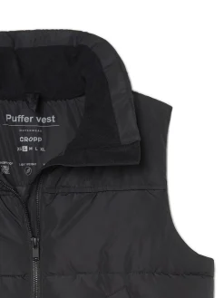 Cropp Kurtki, Płaszcze*Czarna pikowana kamizelka czarny