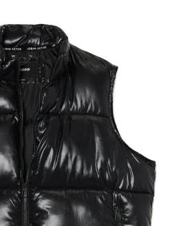 Cropp Kurtki, Płaszcze*Czarna pikowana kamizelka czarny