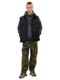 Cropp Kurtki, Płaszcze*Czarna pikowana kamizelka czarny