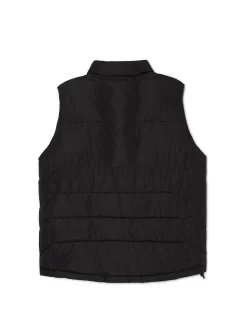 Cropp Kurtki, Płaszcze*Czarna pikowana kamizelka czarny