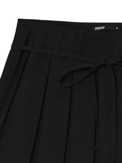 Cropp Spódnice*Czarna plisowana spódnica mini czarny