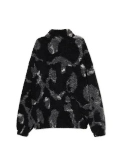 Cropp Bluzy*Czarna polarowa bluza ze stójką czarny