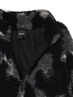 Cropp Bluzy*Czarna polarowa bluza ze stójką czarny