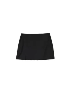 Cropp Spódnice*Czarna spódnica mini z wiskozą czarny