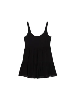 Cropp Sukienki, Kombinezony*Czarna sukienka na ramiączkach czarny