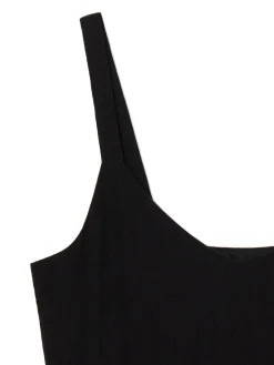 Cropp Sukienki, Kombinezony*Czarna sukienka na ramiączkach czarny